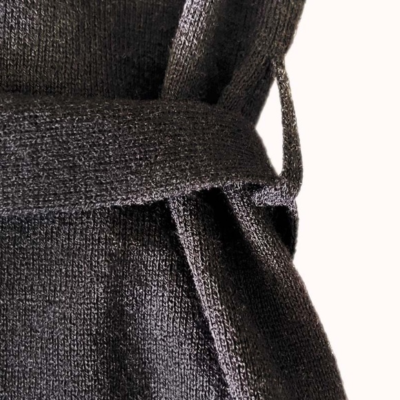 BURBERRY Vintage Lace Trim Collar Button & Tie Belt Cardigan - Picture 12 of 15